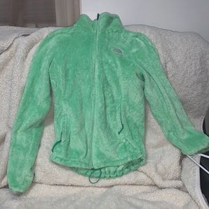 Lime green north face jacket
